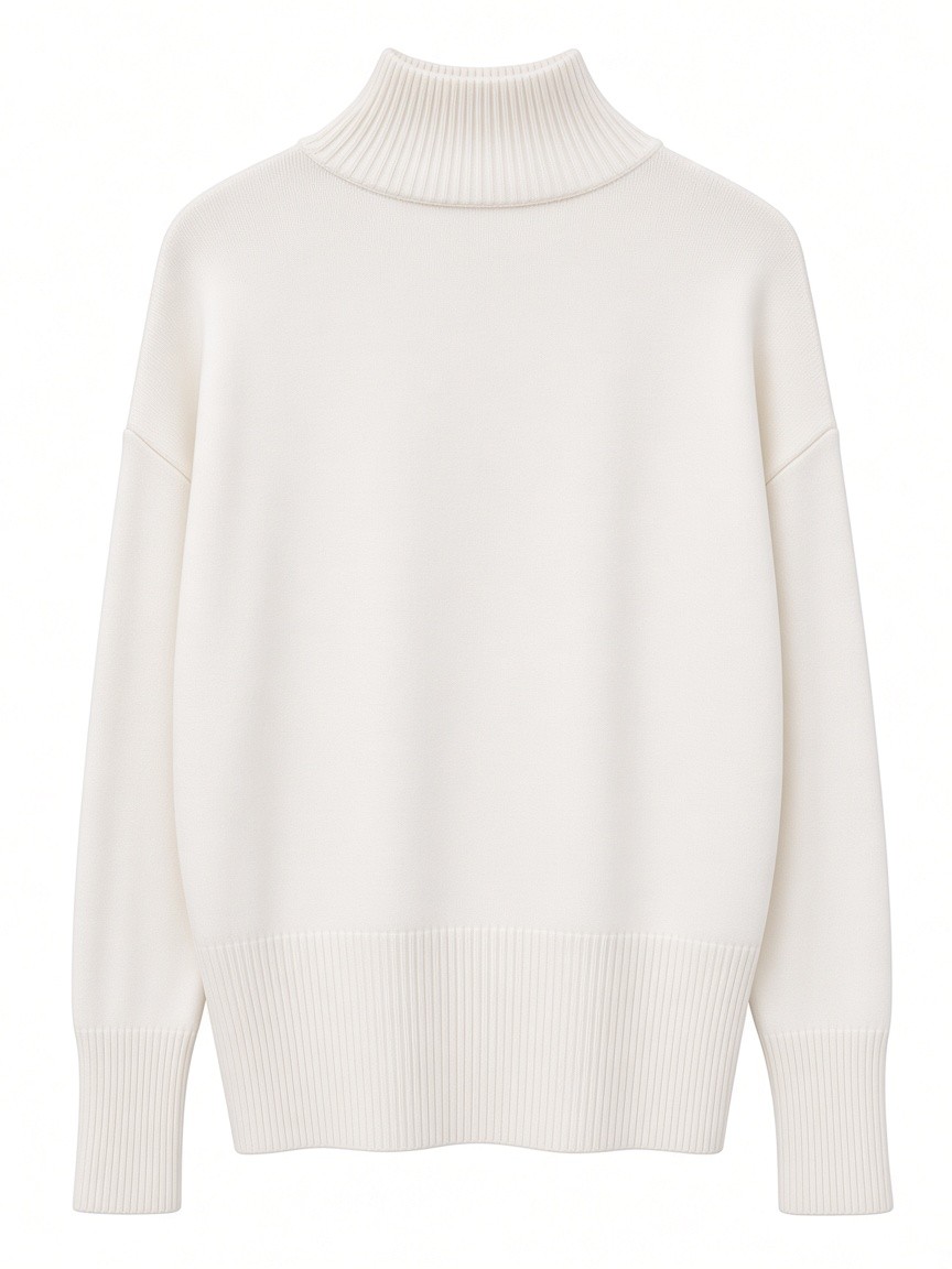 Dámsky rolák N.EVERY DAY SOFT WHITE Smotanovo-biely s.WEAR 3